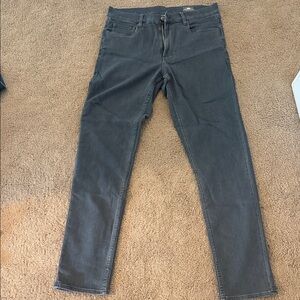 Faherty Men's Stretch Terry. Charcoal Slim Jeans